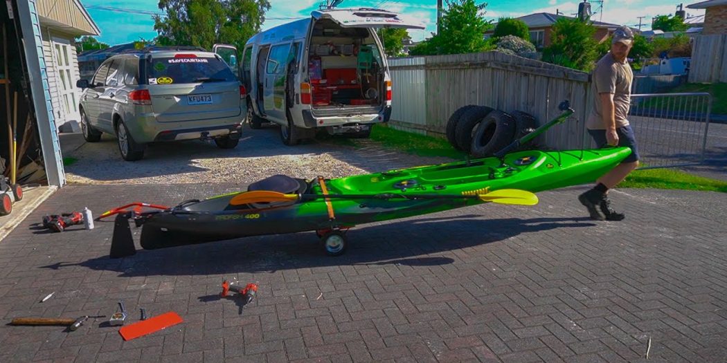 How To Make Kayak Wheels For 27.00! THE EMPIRE